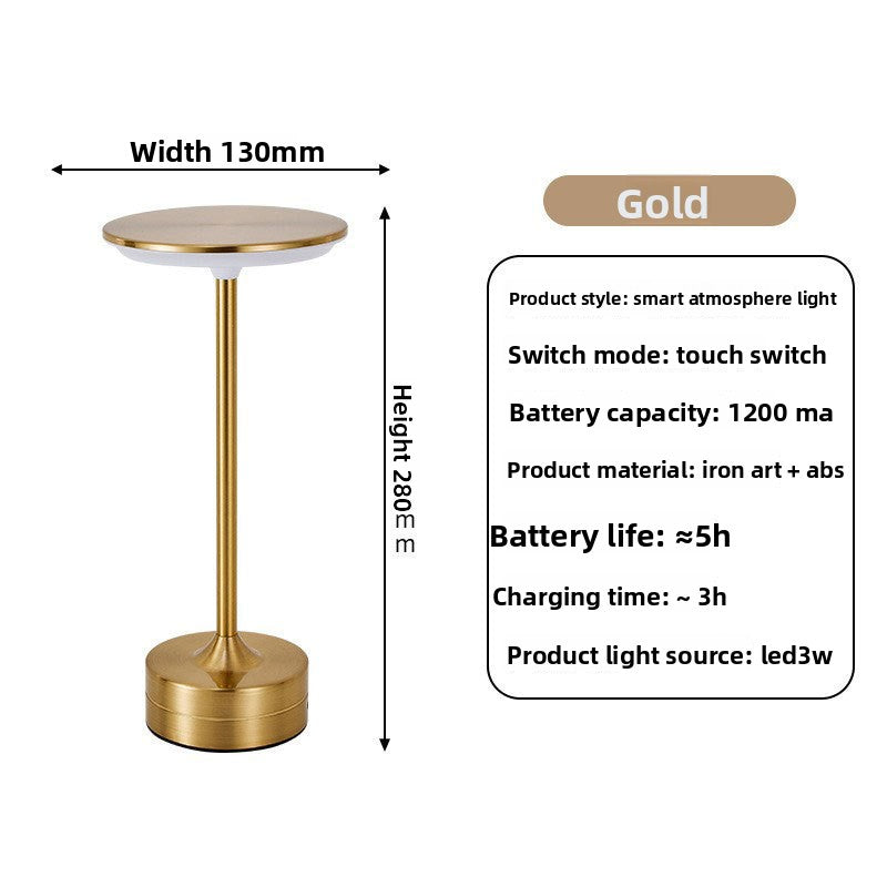 Touch Control Retro Table Lamp for Home and Camping